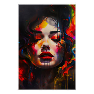 Bold Surreal Portrait  Poster