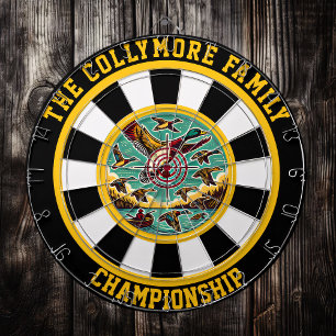 Bold Target Ducks in Flight Dartboard