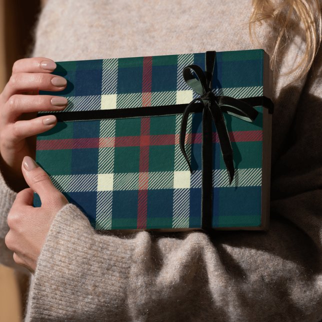 Bold Tartan Plaid Preppy Christmas  Wrapping Paper (Creator Uploaded)