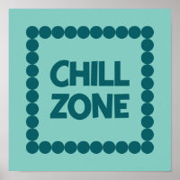 Bold Teal Chill Zone Dorm Room, Bedroom Decor,