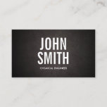 Bold Text Chemical Engineer Business Card<br><div class="desc">Bold Text Chemical Engineer Business Card.</div>