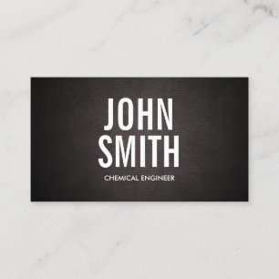 Bold Text Chemical Engineer Business Card