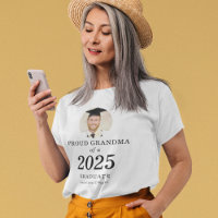 Bold Text Photo Proud Grandma of 2022 Graduate