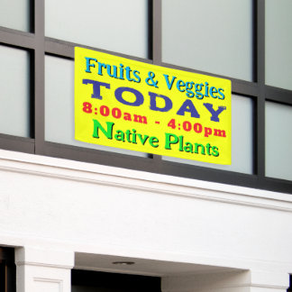 Bold Text Today Fabric Big sign