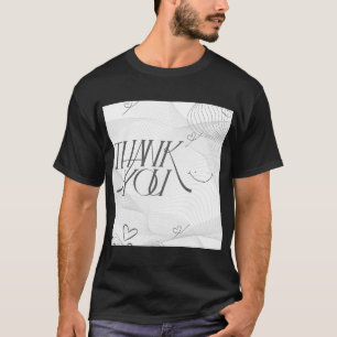 Bold Thank You Lettering T-Shirt – Gratitude Shirt
