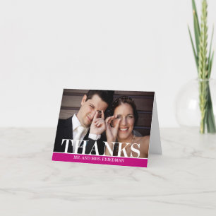 Bold Thanks Thank You Card