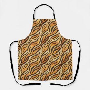 Bold Tiger Stripe Pattern – Exotic Animal Print Apron