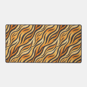 Bold Tiger Stripe Pattern – Exotic Animal Print Desk Mat