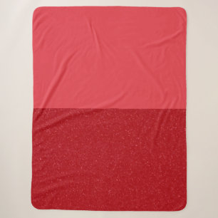 Bold Tomato Red Duo Sherpa Blanket – Customisable