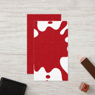Bold Tomato Red Splash Custom Flat Loyalty Card
