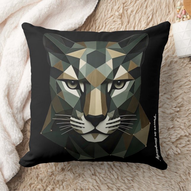 "Bold Triangular Form" Throw Pillow (Blanket)