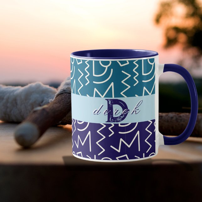 Bold Tribal Ethnic Print Personalised Mug (Creator Uploaded)