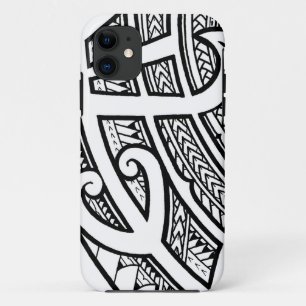 Bold tribal tattoo Island design with spearheads Case-Mate iPhone Case