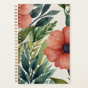 Bold Tropical Botanical Monogram Planner