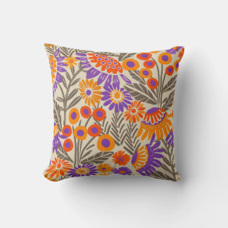 Bold Tropical Floral Cushion