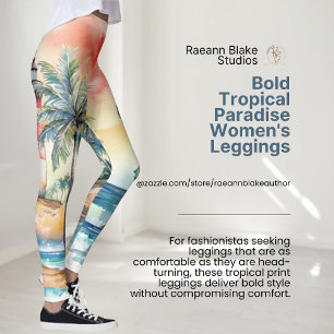 Bold Tropical Paradise Women's Leggings
