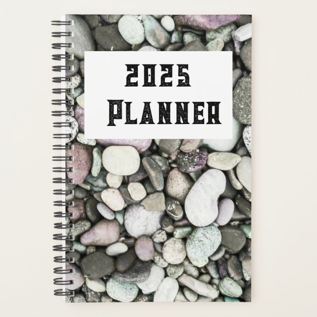 Bold Tropical Pattern Monogram 2025 Planner (Front)