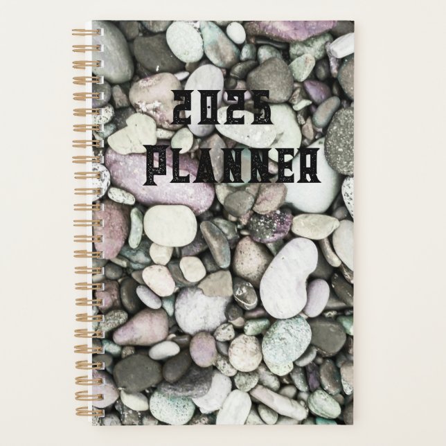Bold Tropical Pattern Monogram 2025 Planner (Front)