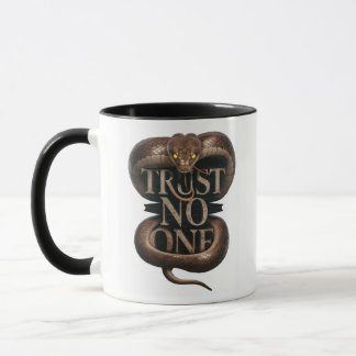 Bold 'Trust No One' King Snake Mug