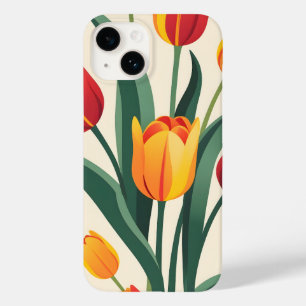 Bold Tulip Illustration Case-Mate iPhone 14 Case