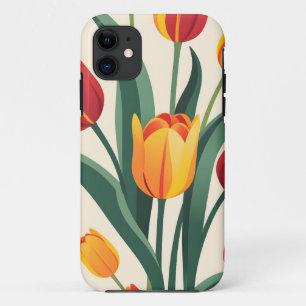 Bold Tulip Illustration Case-Mate iPhone Case