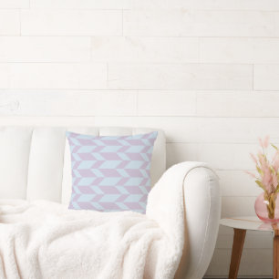 Bold Two Tone Arrow Chevron Stripe Powder Pastel Cushion