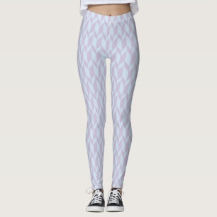 Bold Two Tone Arrow Chevron Stripe Powder Pastel Leggings