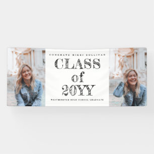 Bold Type 2 Photo Graduation Banner