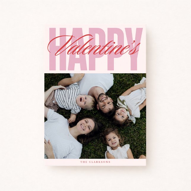 Bold Typographic Valentine’s Day Photo Card (Creator Uploaded)