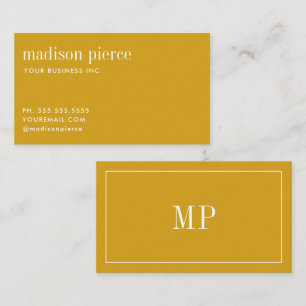 Bold Typography and Contemporary Professional Business Card