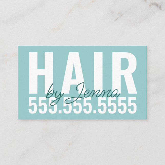 Bold Typography and Contemporary Professional Business Card (Front)