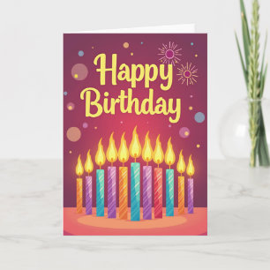 Bold Typography Birthday Card
