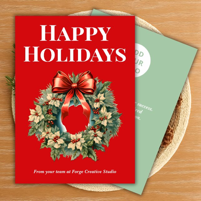 Bold Typography Business Christmas Card (Creator Uploaded)