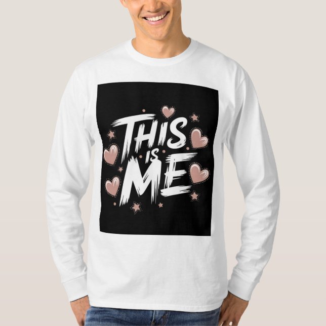 Bold Typography Design T-Shirt (Front)