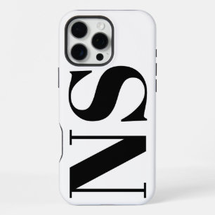 Bold Typography Minimal Initials Monogram iPhone 16 Pro Max Case