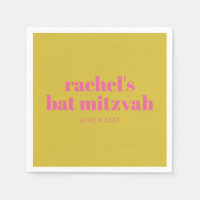 Bold Typography Modern Pink Yellow Personalised