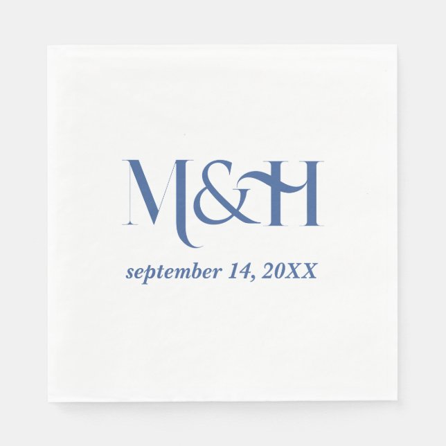 Bold Typography Modern Wedding Engagement Party Napkin (Front)