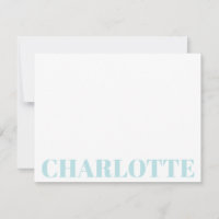 Bold Typography Personalised Blue Name