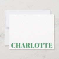 Bold Typography Personalised Kelly Green Name