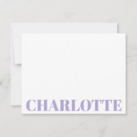 Bold Typography Personalised Lavender Name
