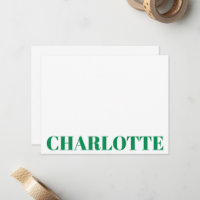 Bold Typography Personalised Name Kelly Green