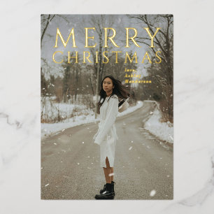 Bold Typography Photo Modern Christmas