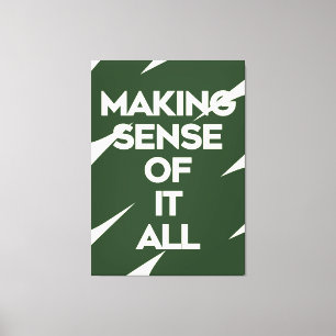 Bold Typography Poster Dark Green Quote Print