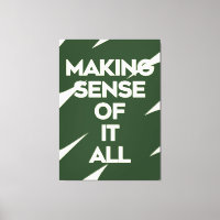 Bold Typography Poster Dark Green Quote Print