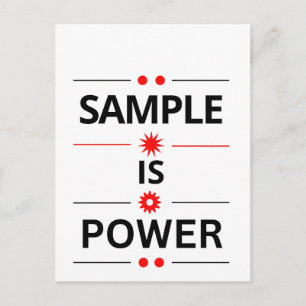 Bold Typography Quote Postcard