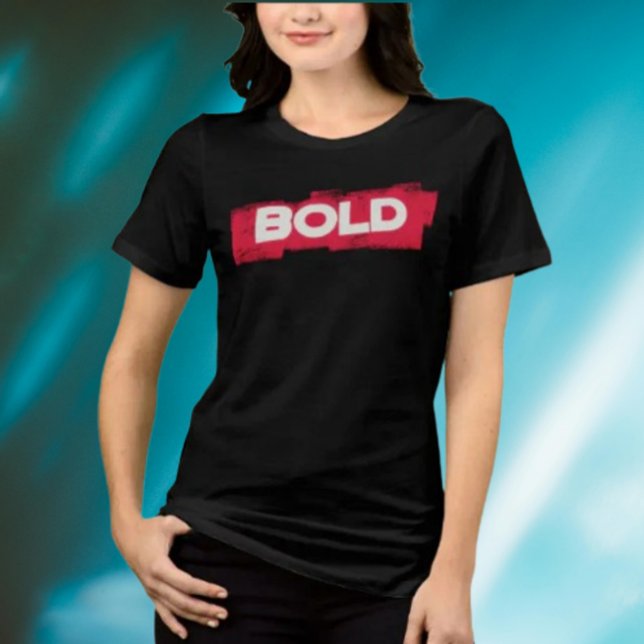 BOLD Typography Shirt – Minimalist Red and White  (Creator Uploaded)