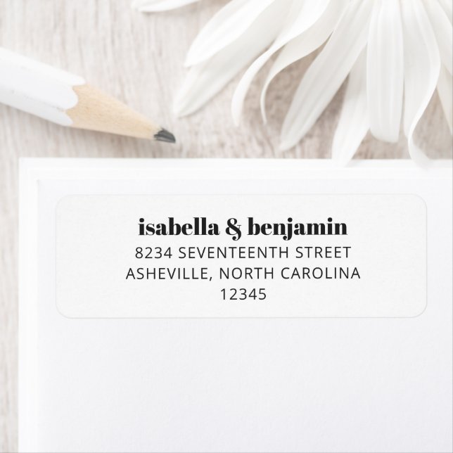 Bold Typography Simple White Modern Wedding (Insitu)