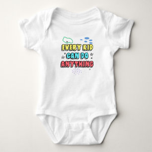 Bold Typography Statement Design for Kids Baby Bodysuit