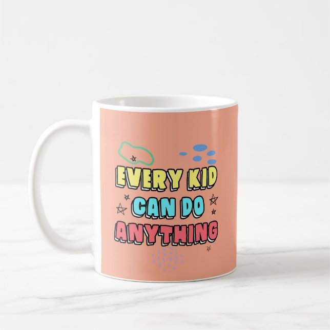 Bold Typography Statement Design for Kids Coffee Mug (Left)