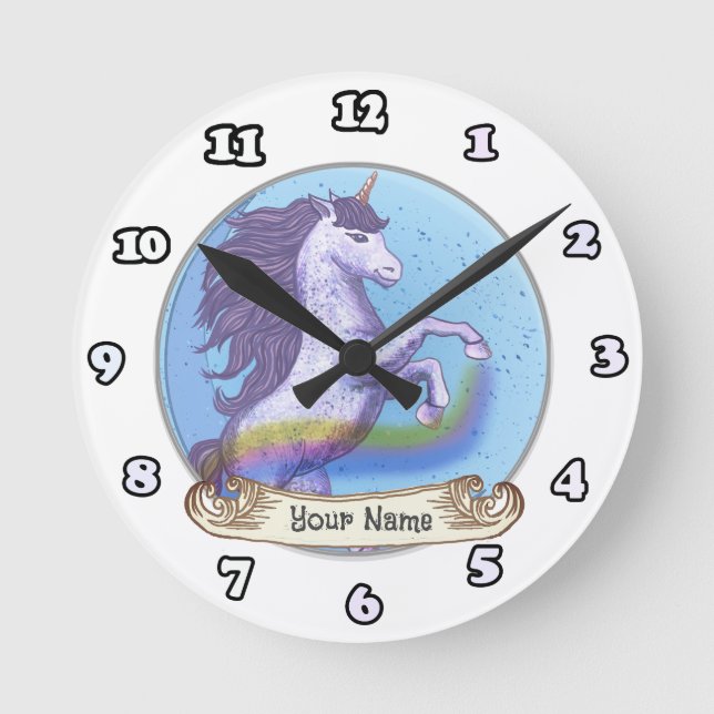 Bold Unicorn  clock (Front)